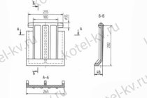 Колосник шлакосниматель 00.1602.010 Т 22.00.007 А