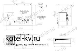 Чертеж котла 1.5 с топкой ТЛПХ