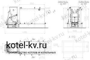 Котел КВм-1.45 с ТШПМ. Чертеж